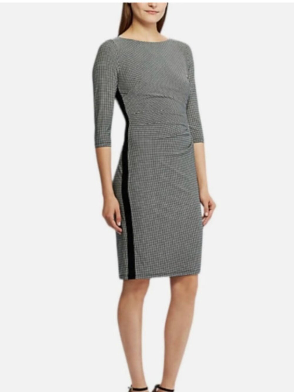 Lauren Ralph Lauren Houndstooth Side Panel Dress – Size 4